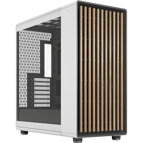 Fractal Design North XL RC Chalk White TG Clear Midi Tower Housing (hvid træfarve | 2x USB-A | 1x USB-C | hærdet glas)