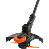 Black+decker 18v trimmer med 2 knive og batteri græstrimmer (sort orange, 25 cm, batteri inkluderet)