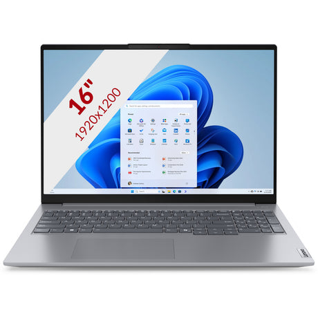 Lenovo Thinkbook 16 gen 7 (21mw0081mh) 16 bærbar (grå | ryzen 5 7535hs | radeon 660m | 16 GB | 512 GB SSD)