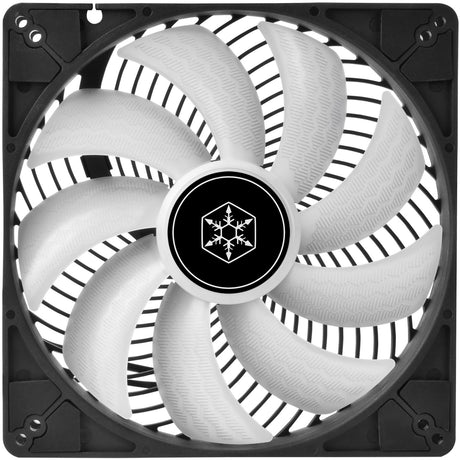 Silverstone air penetrator 184i argb case ventilator (sort, 180 x 180 x 32 mm, pwm)