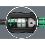 Wera click-torque a 5 momentnøgle med omvendt skralde (sort grøn)