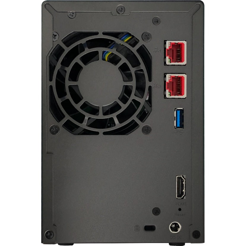 Asustor lockerstor 2 as6702t nas (sort, 2x lan, hdmi, usb)