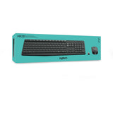 Logitech mk235 trådløst skrivebordssæt (sort, us-internationalt layout (qwerty))