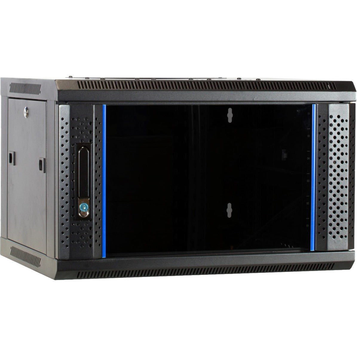 Dsi 6u vægskab med glaslåge - ds6406 serverrack (sort, 600 x 450 x 368 mm)