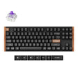 Keychron k8 he-f1 rgb mekanisk tastatur (sort, us-layout (qwerty), gateron dobbeltskinne magnetisk nebula, 80% (tkl), rgb lysdioder, osa double-shot pbt, hot swap, usb-c | 2,4 ghz | bluetooth 5.1)