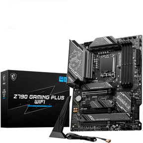 MSI Z790 Gaming Plus Wi-Fi Socket 1700 bundkort (grå sort, RAID, 2,5 GB-LAN, Wi-Fi 6e, BT, lyd, ATX)