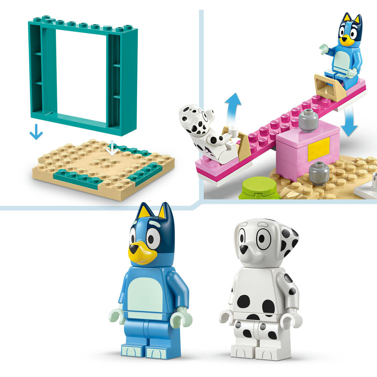 Lego ® bluey: bluey og chloé i legepladsbyggesættet - 11201
