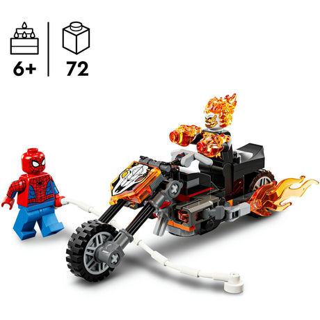 Lego super heroes 76335 marvel spider-man vs. ghost rider motorcykel