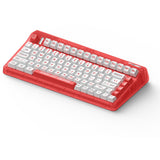 Iqunix og80 joy forhandler trådløst mekanisk tastatur (rød, us-layout (qwerty), iqunix moonstone, 80% (tkl), rgb-lysdioder, hot-swappable, pbt, 2.4ghz | bluetooth 5.1 | usb-c)
