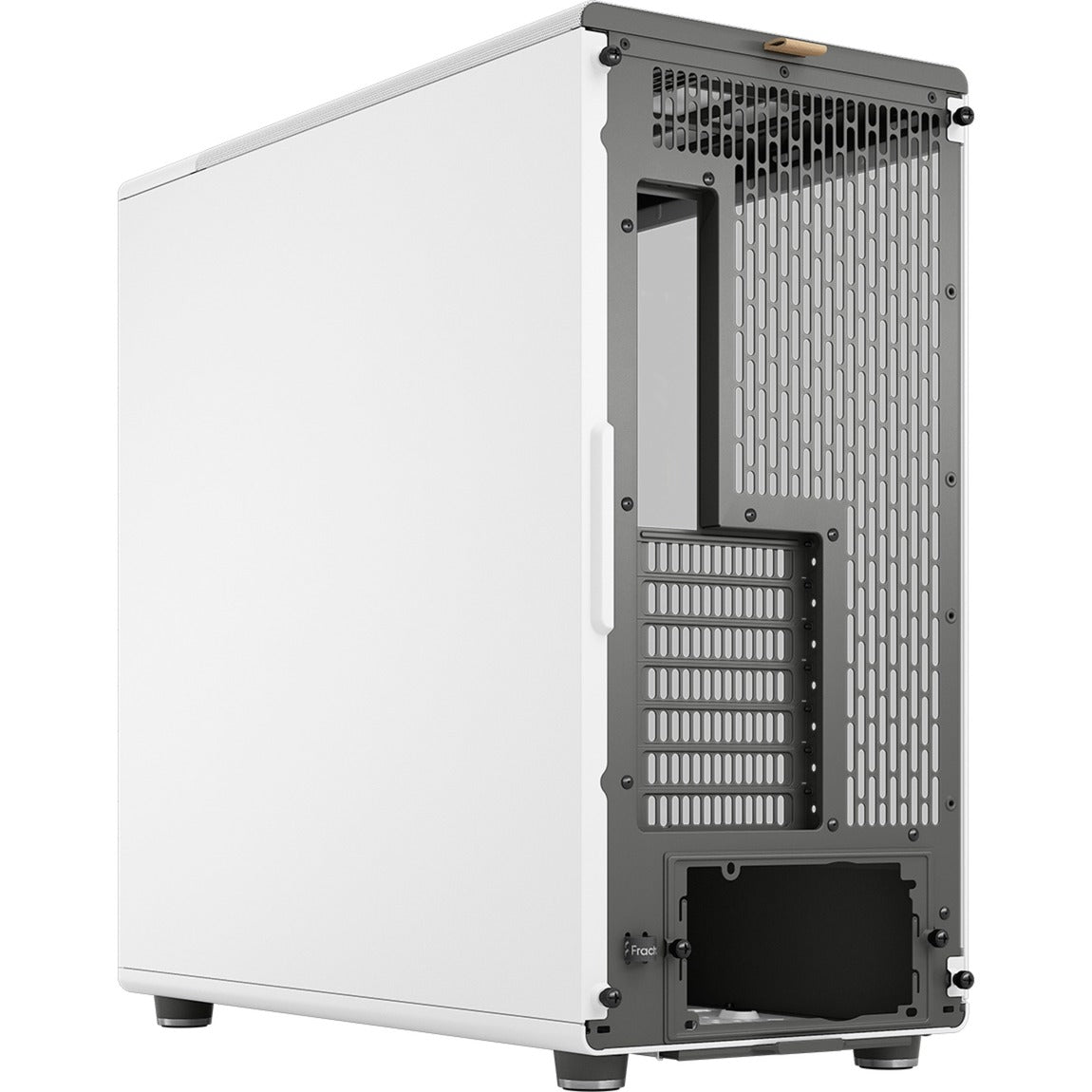 Fractal design nord xl midi tårnhus (hvid træfarve | 2x USB-A | 1x USB-C | hærdet glas)