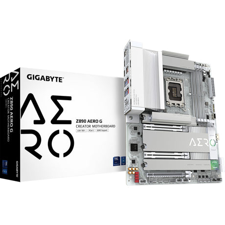 Gigabyte z890 aero g socket 1851 moederbord (raid, 2x 2.5gb-lan, wi-fi 7, bt, sound, atx)