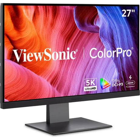 Viewsonic VP2788-5k mac-kompatibel 27 4k UHD-skærm (sort, 2x Thunderbolt 4, 1x HDMI, 1x Displayport, USB-A, USB-C)