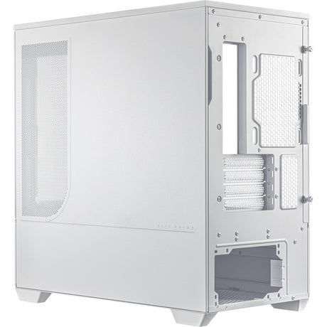 Asus Prime Ap202 Midi Tower-hus (hvid | 2x USB-A | 1x USB-C | RGB | hærdet glas)