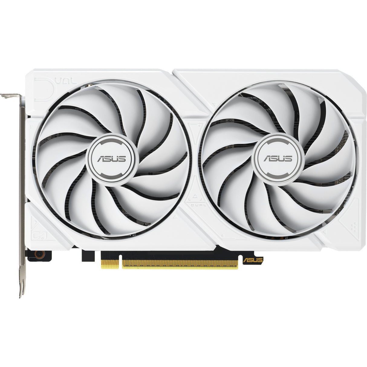 Asus Radeon RX 9060 XT Dual White Edition 16 GB grafikkort (hvidt, RDNA4, GDDR6, 2x Display Port, 1x HDMI 2.1)