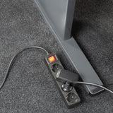 Act connectivity act strømskinne med lysende kontakt, 4 stikkontakter, 2 m, sort ac2440