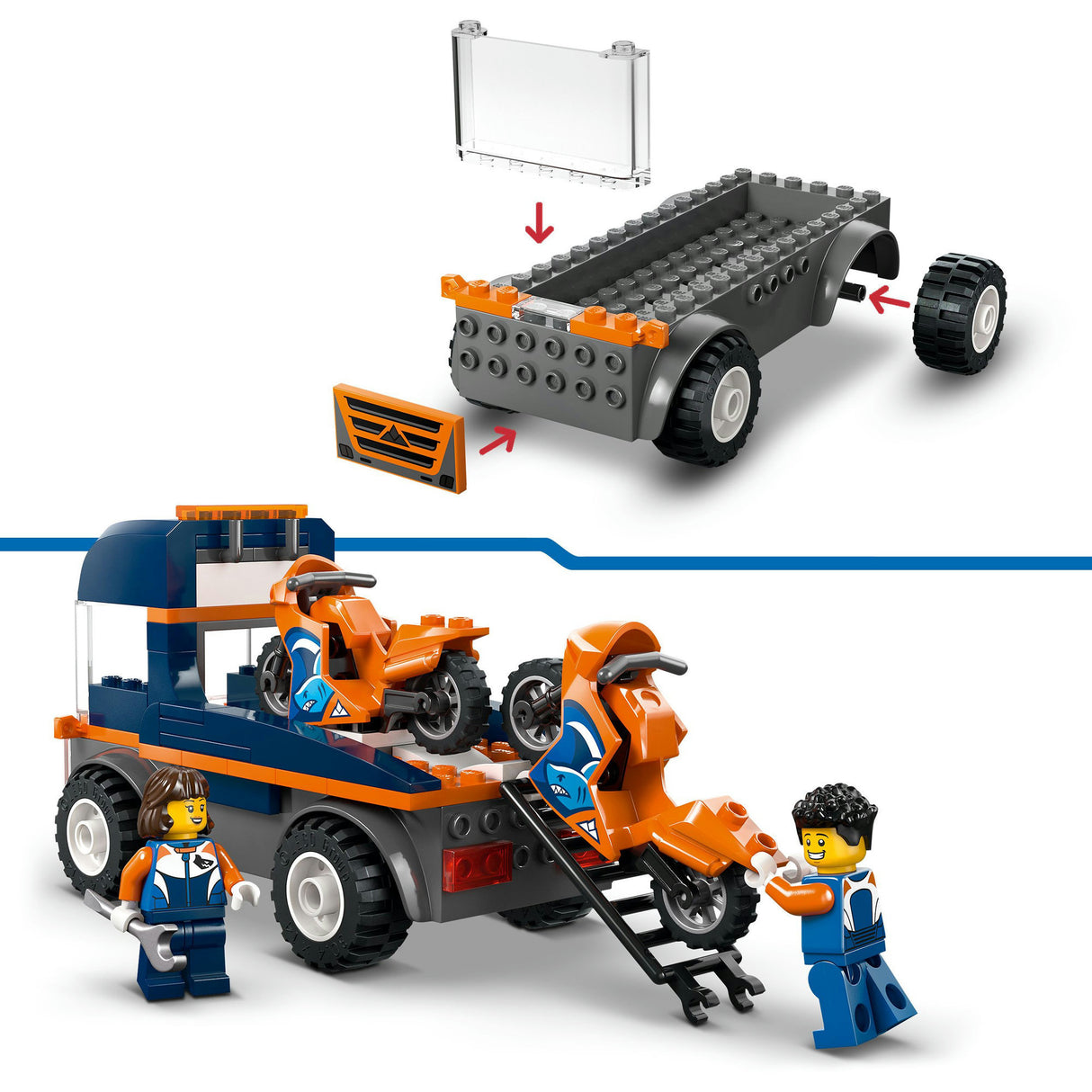 Lego city 60491 motorcykel transporter