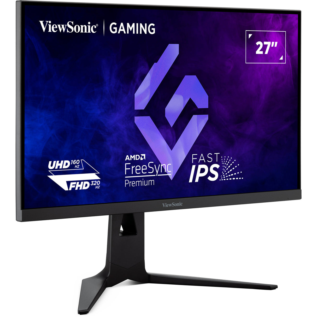 Viewsonic xg275d1-4k dual mode gaming monitor 27 (sort, 2x HDMI, 1x skærmport, USB-C, 160 Hz)