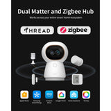 Aqara kamera hub g350 (hvid, dobbelt linse, 4k 2,5k, 360°)