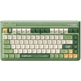 Iqunix og80 camping trådløst mekanisk tastatur (grøn, us-layout (qwerty), cherry mx red, 80% (tkl), rgb-lysdioder, hot-swappable, pbt, 2.4ghz | bluetooth 5.1 | usb-c)