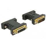 Delock dvi 24+1 han- til dvi 24+5 hun-adapter (sort)