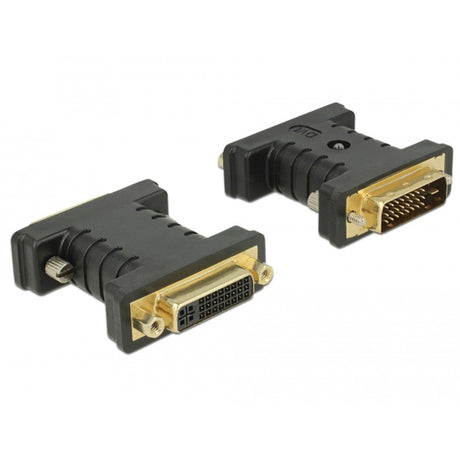 Delock dvi 24+1 han- til dvi 24+5 hun-adapter (sort)