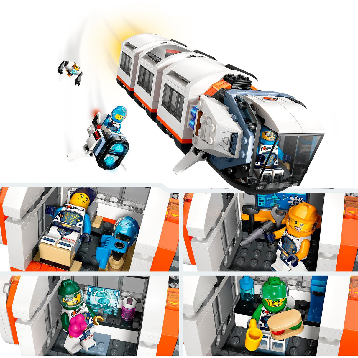 Lego city - modulært rumstationsbyggelegetøj (60433)
