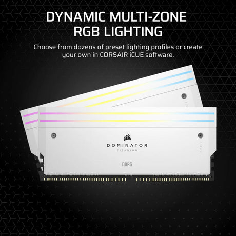 Corsair dominator titanium ddr5 lighting enhancement kit ledverlichting (wit, cmplekit2w)