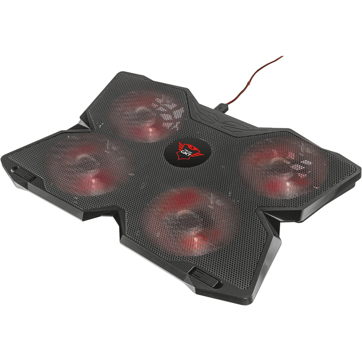 Trust GXT 278 Yozu Notebook Cooling Stand Laptop Cooler (sort, 20817, røde lysdioder)