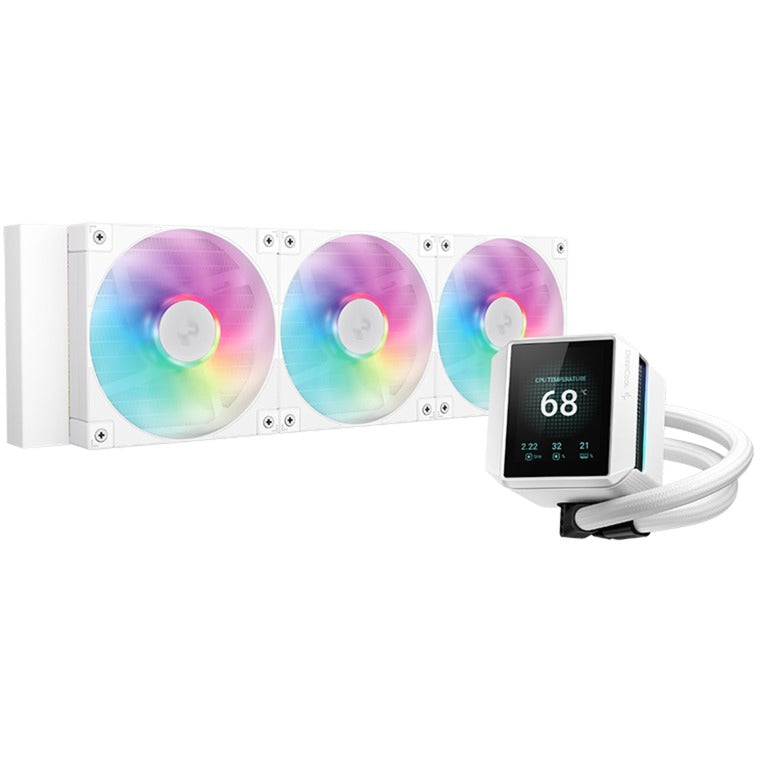Deepcool mystique 360 argb vandkøling (hvidt, 4-benet pwm blæserstik)