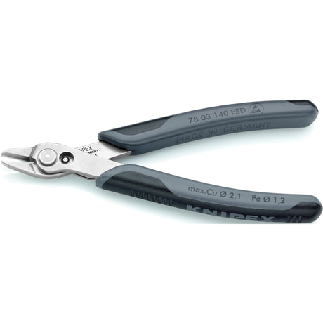 Knipex elektronisk super Knips XL ESD 78 03 140 ESD elektroniktang (grå)