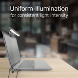 Act Connectivity Dæmpbar Clip-On Laptop LED Light Bar LED Bar (sort, USB-drevet, 3000k-6500k)