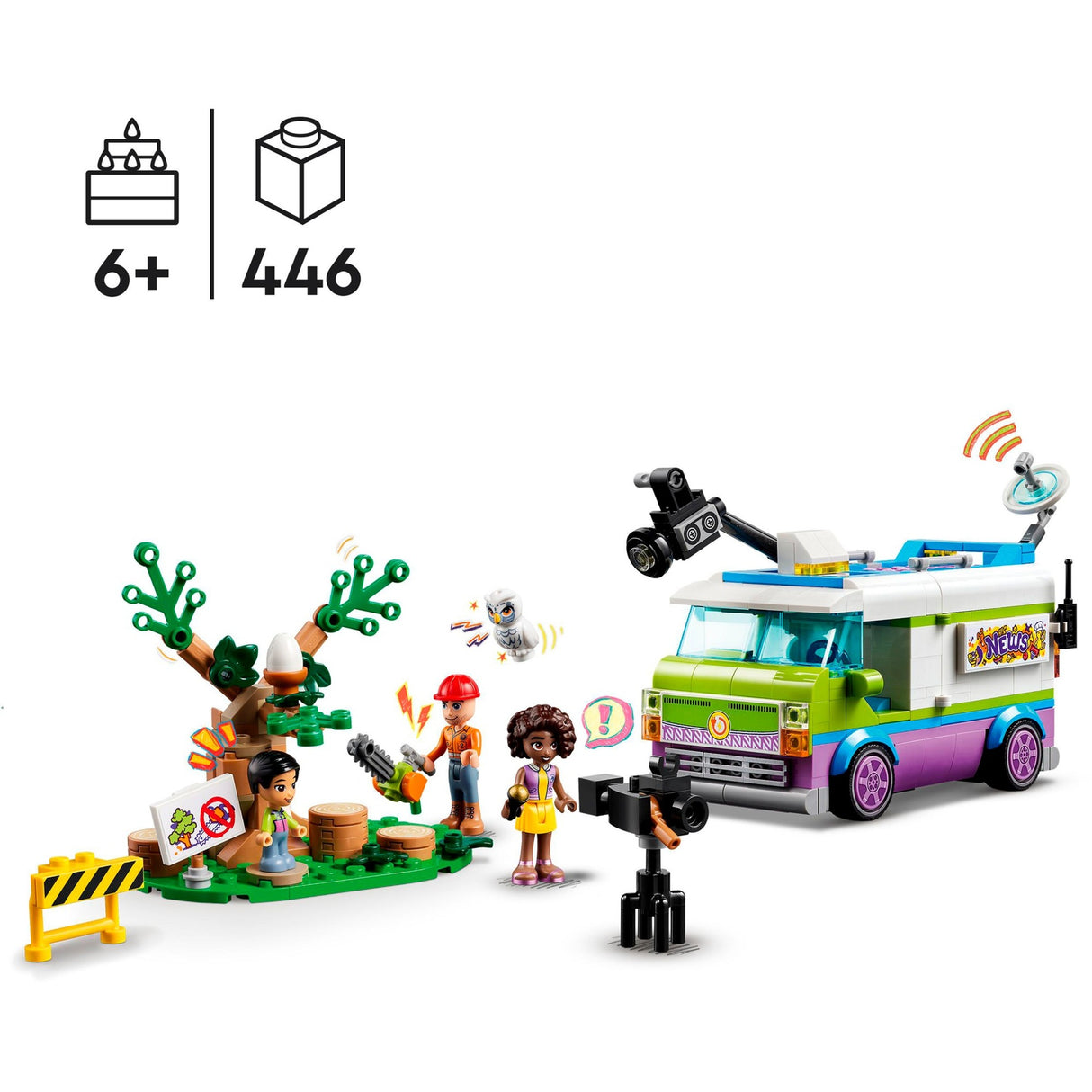 Lego venner - nyhedsvogn byggelegetøj (41749)