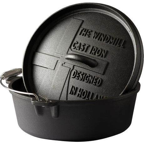 The Windmill Dutch Oven 6 qt uden ben kogepande (sort, ø 31,5 cm | 5,9 liter)