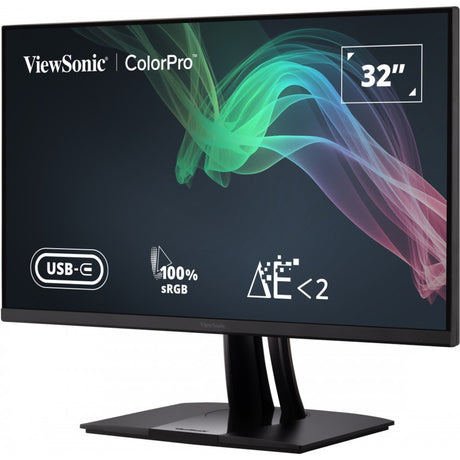 Viewsonic VP3256-4k 31.5 skærm (sort (mat), 2x HDMI, 1x skærmport, USB-A, USB-B, USB-C)