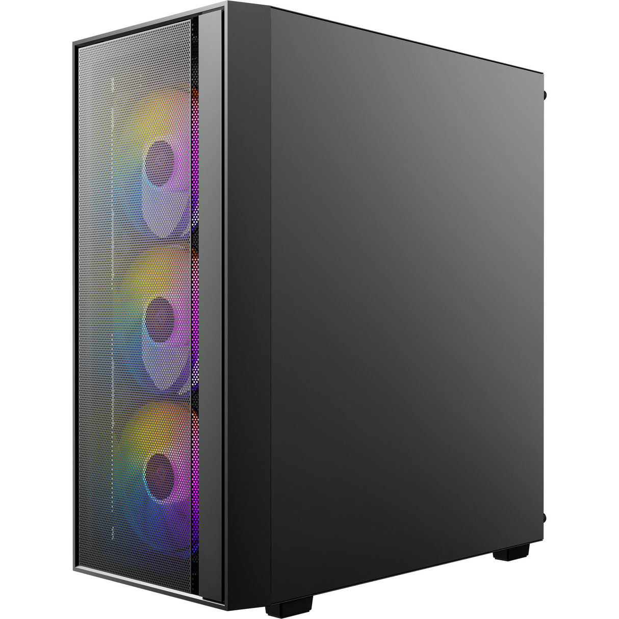 Antec ax65 argb midi tårnhus (sort | 3x usb-a | hærdet glas)