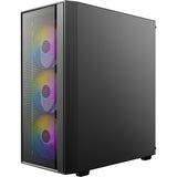 Antec ax65 argb midi tårnhus (sort | 3x usb-a | hærdet glas)
