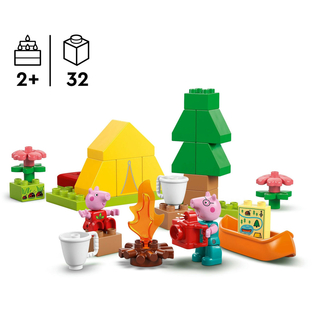 Lego duplo 10452 peppa pig campingtur