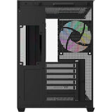 Thermaltake view 380 ws argb midi tårnhus (sort træfarve | 2x USB-A | 1x USB-C | RGB | hærdet glas)