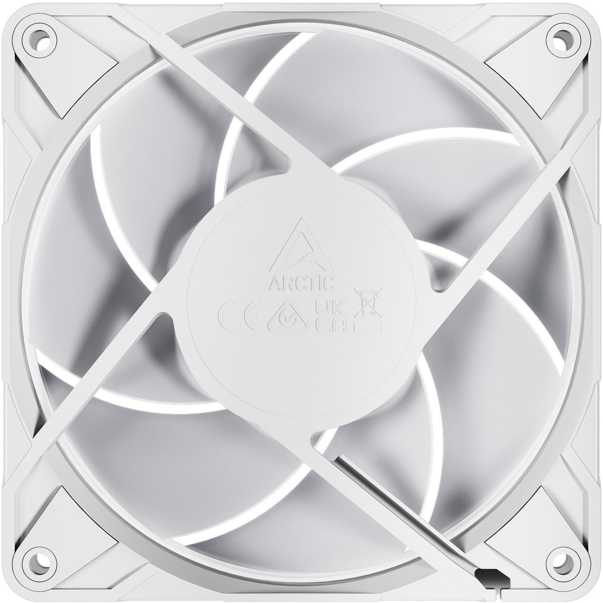 Arctic p12 pro a-rgb kabinet blæser (hvid, 120 x 120 x 25 mm, pwm)