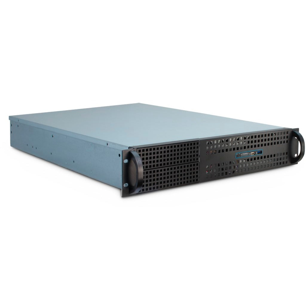 Inter-tech 2u-2129-n rackhus (sort | 2x USB-A)