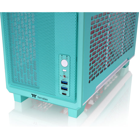 Thermaltake tr100 mint strawberry mini tower behuizing (mint bes | 2x usb-a | 1x usb-c)