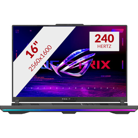 Asus rog strix g16 g614fr-s5252w 16 gaming laptop (grågrøn | r9 9955hx | rtx 5070 ti | 16 GB | 1 TB SSD)