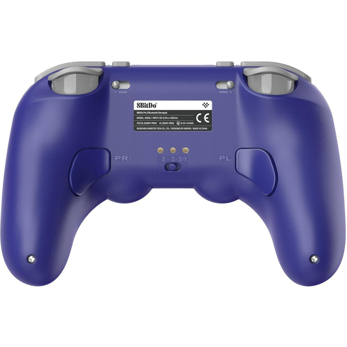 8bitdo pro 3 bluetooth gamepad (lilla hvid, switch 1 2, pc, android, 2,4 ghz bluetooth usb)