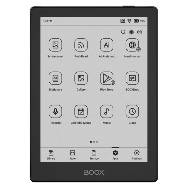 Boox go 6 e-læser (sort, 2 GB | 32 GB | android 11)