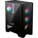 MSI Mag Forge 120A Airflow Midi Tower-hus (sort | 2x USB-A | RGB | Hærdet glas)