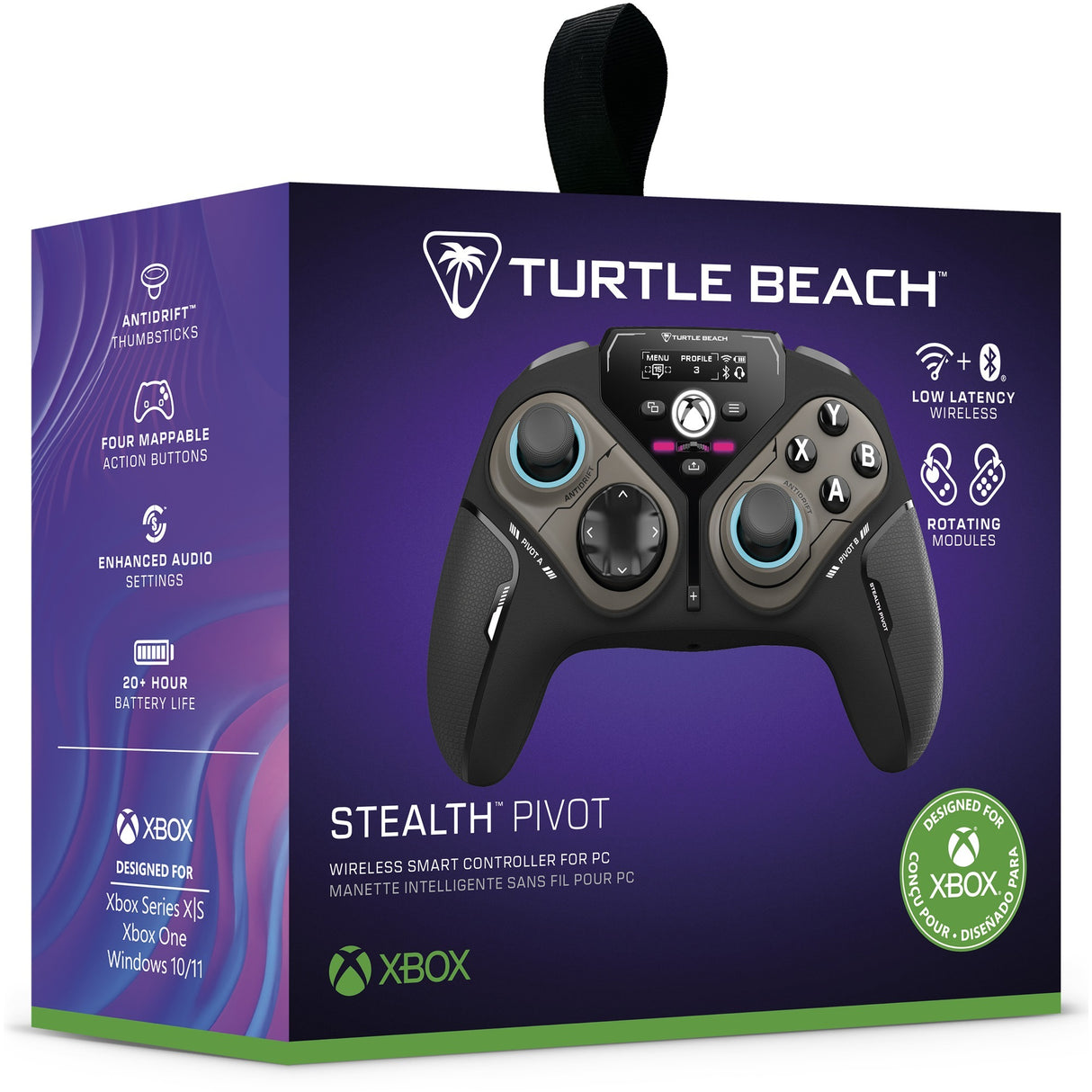 Turtle Beach Stealth Pivot trådløs smart controller (sort, 2,4 GHz Bluetooth USB, pc, Xbox, Android)