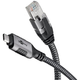 Goobay netværksadapter USB-C 3.2 gen1 til RJ-45 (sort sølv, 2 meter)