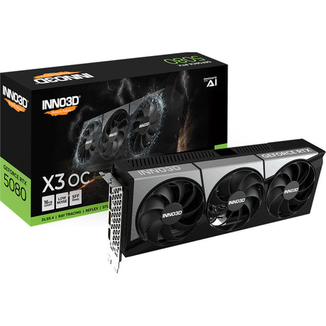 Inno3d n50803-16d7x-17603930 geforce rtx 5080 x3 oc, atx, 16gb, gddr7, 256-bit, 960gb s, pcie5, 360w