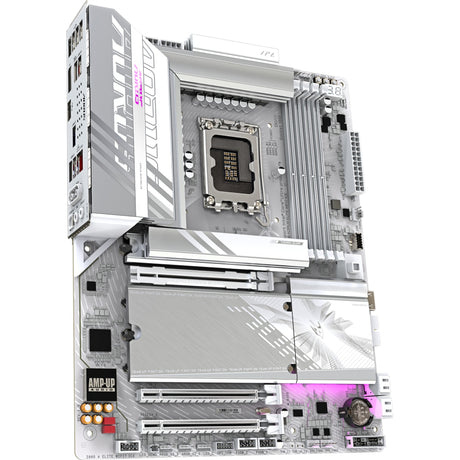 Gigabyte Z890 Aorus Elite WiFi7 Ice Socket 1851 bundkort (RAID, 2,5 GB-LAN, WiFi 7, BT, lyd, ATX)