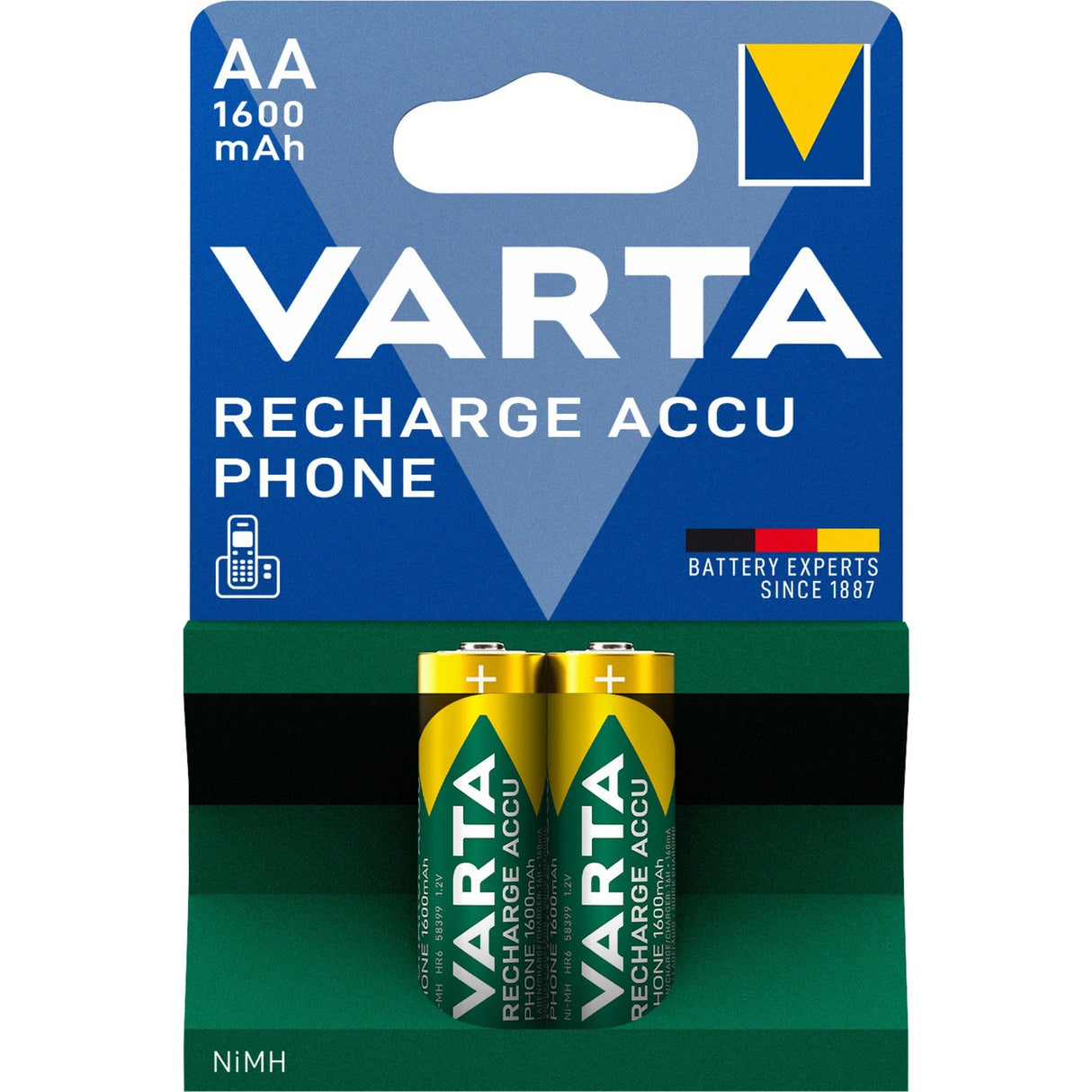Varta 58399 (telefon) genopladeligt batteri (2 stk AA)
